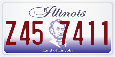 IL license plate Z457411