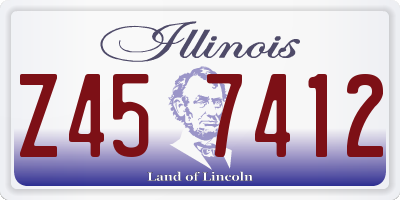 IL license plate Z457412