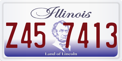 IL license plate Z457413