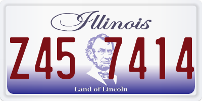 IL license plate Z457414