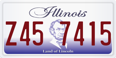 IL license plate Z457415