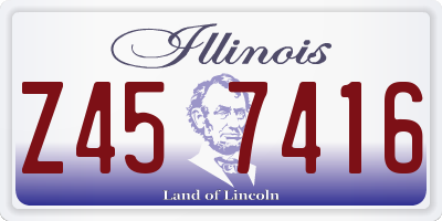IL license plate Z457416