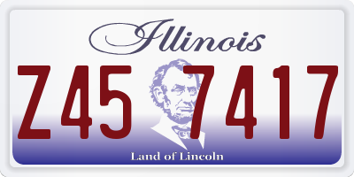 IL license plate Z457417