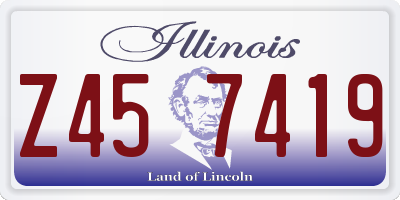 IL license plate Z457419