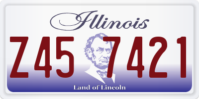 IL license plate Z457421