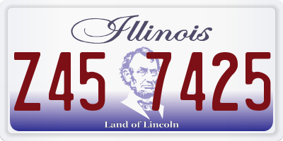 IL license plate Z457425