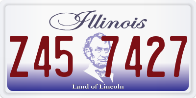 IL license plate Z457427