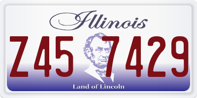IL license plate Z457429