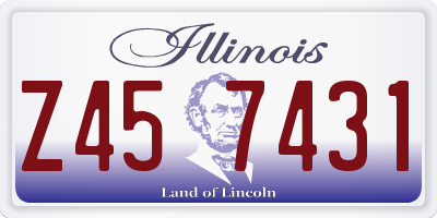 IL license plate Z457431