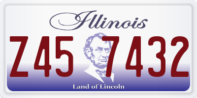 IL license plate Z457432