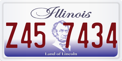 IL license plate Z457434