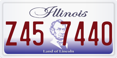 IL license plate Z457440