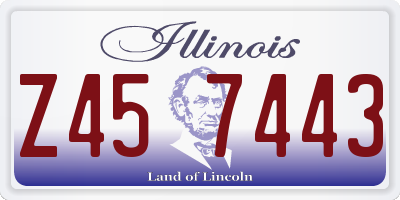 IL license plate Z457443