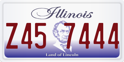 IL license plate Z457444