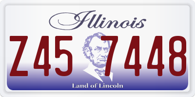 IL license plate Z457448