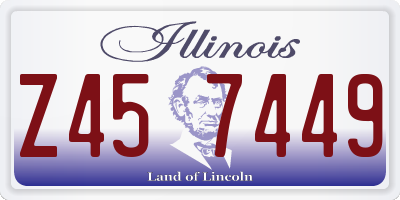 IL license plate Z457449