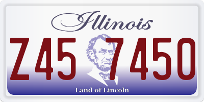 IL license plate Z457450