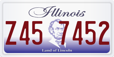 IL license plate Z457452