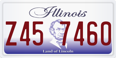 IL license plate Z457460