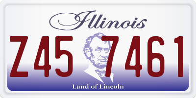 IL license plate Z457461