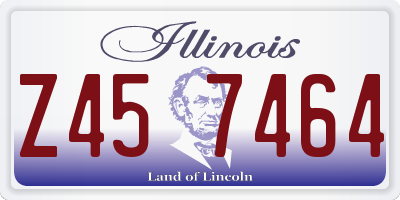 IL license plate Z457464