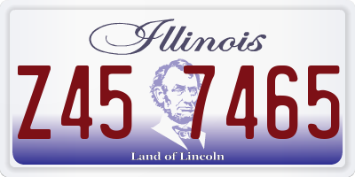IL license plate Z457465