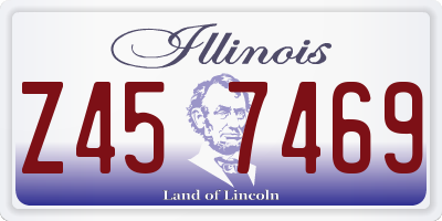 IL license plate Z457469