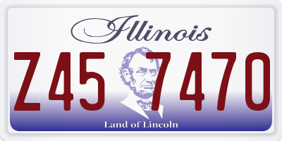 IL license plate Z457470