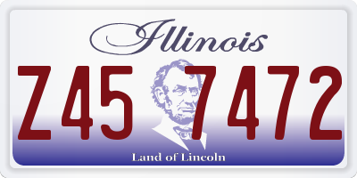 IL license plate Z457472