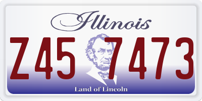 IL license plate Z457473