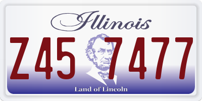 IL license plate Z457477