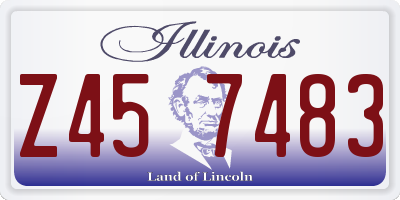 IL license plate Z457483