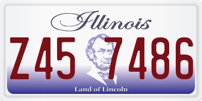 IL license plate Z457486