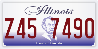 IL license plate Z457490