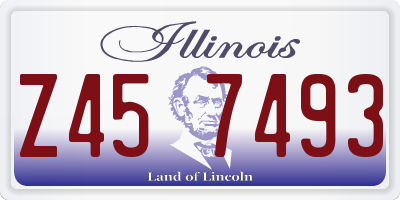 IL license plate Z457493