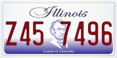 IL license plate Z457496