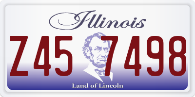 IL license plate Z457498