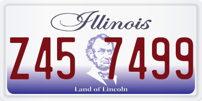 IL license plate Z457499