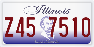 IL license plate Z457510