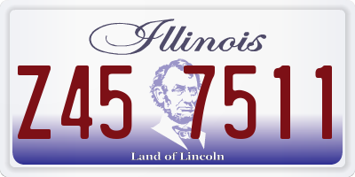 IL license plate Z457511