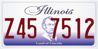 IL license plate Z457512