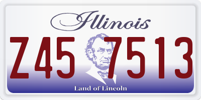IL license plate Z457513