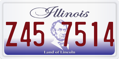 IL license plate Z457514