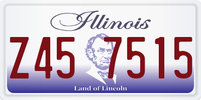 IL license plate Z457515