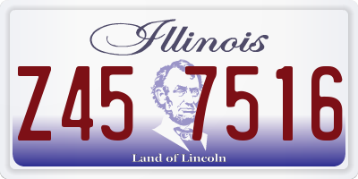 IL license plate Z457516