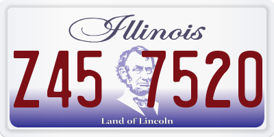 IL license plate Z457520