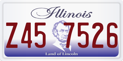 IL license plate Z457526