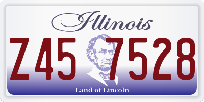IL license plate Z457528