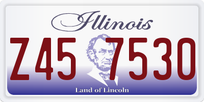 IL license plate Z457530