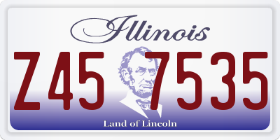 IL license plate Z457535